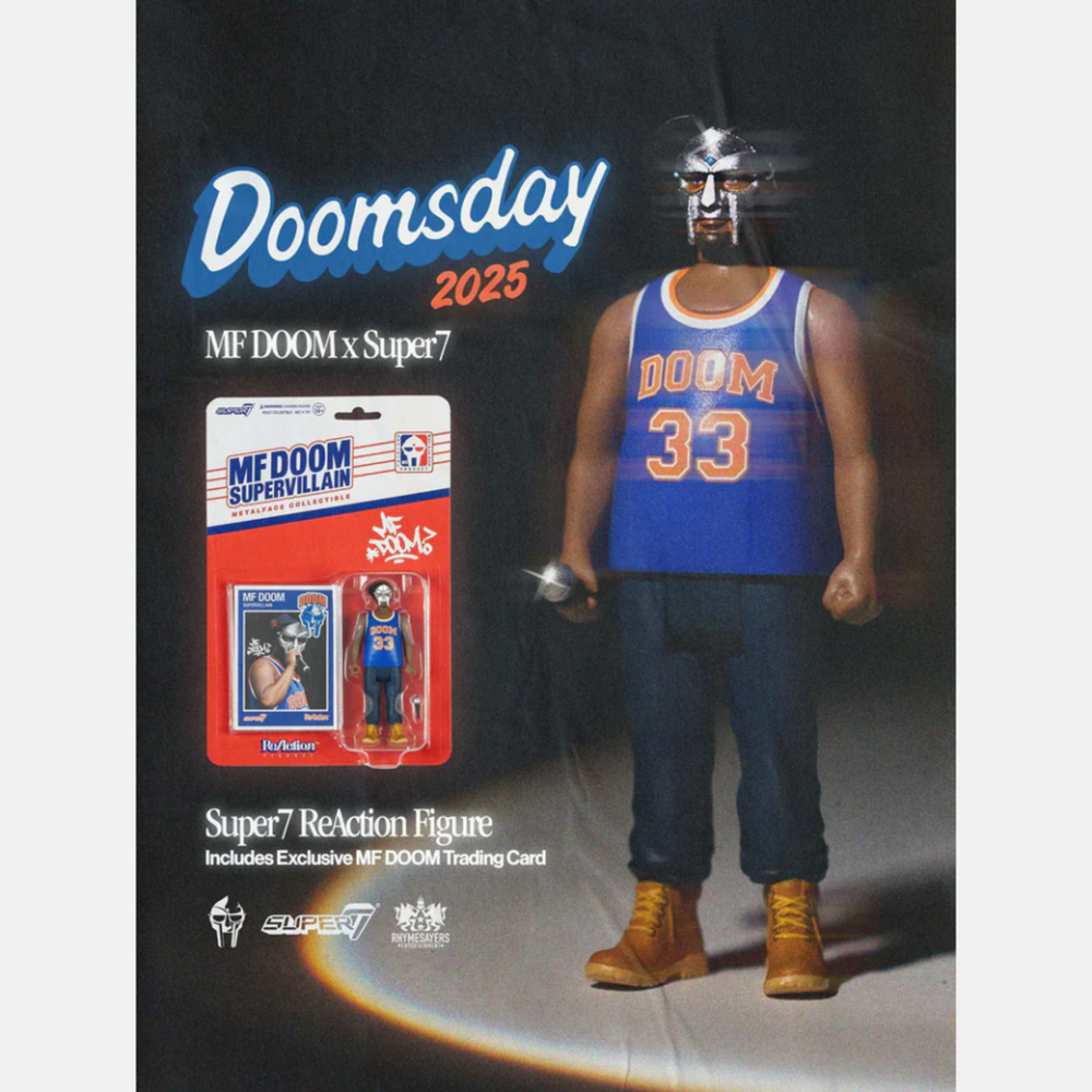 MF DOOM Supervillain Metalface Super7 ReAction Figure MF DOOM Supervillain Metalface Super7 ReAction Figure