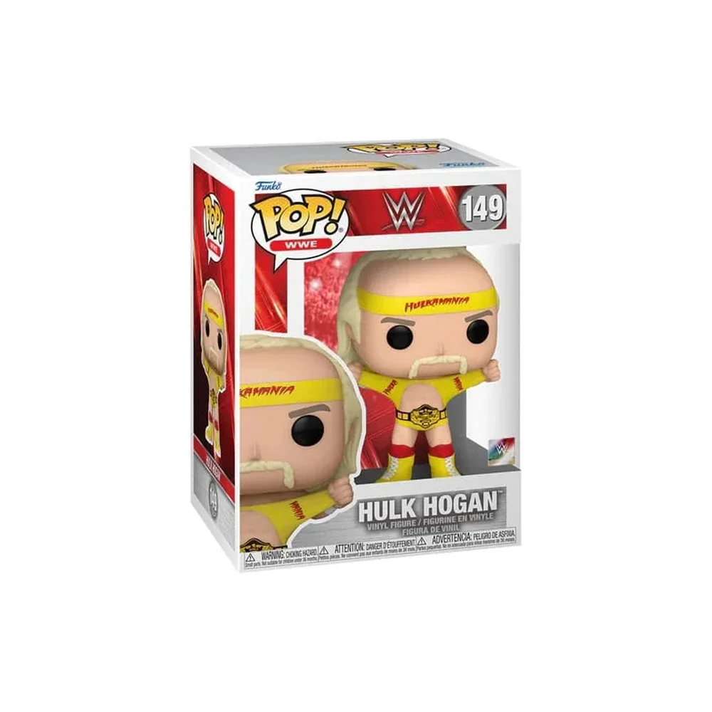 WWE Funko POP! Hulk Hogan Hulkamania with Belt Vinyl Figure Image 1