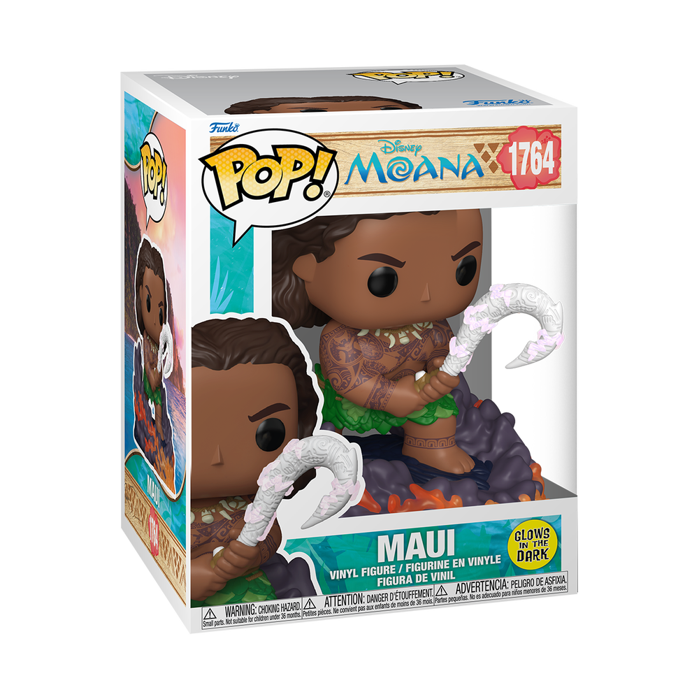 Pop! Premium Disney Moana Maui (Glow) Funko POP Vinyl Image 1