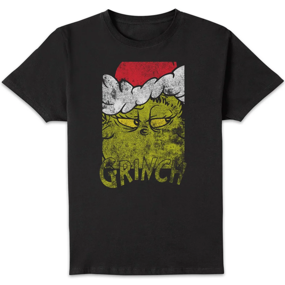 The Grinch Side Eye Black Unisex T-Shirt - Black - 5XL Image 1
