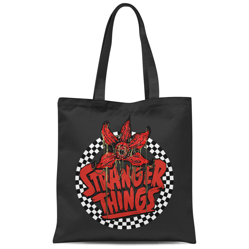 Stranger Things Demogorgon Thrash Tote Bag - Black Image 1