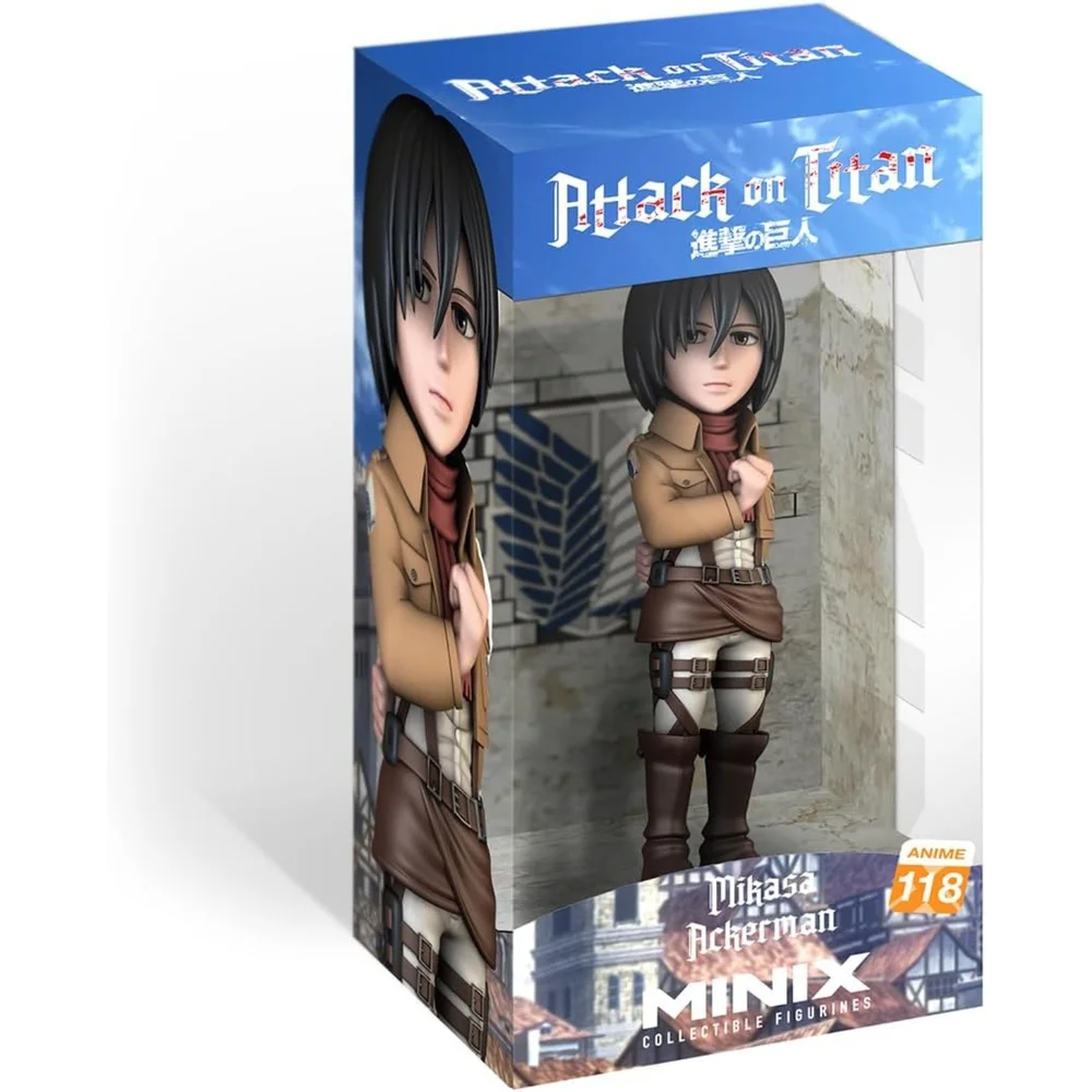 BANDAI MINIX ATTACK ON TITAN MIKASA 12CM Image 1
