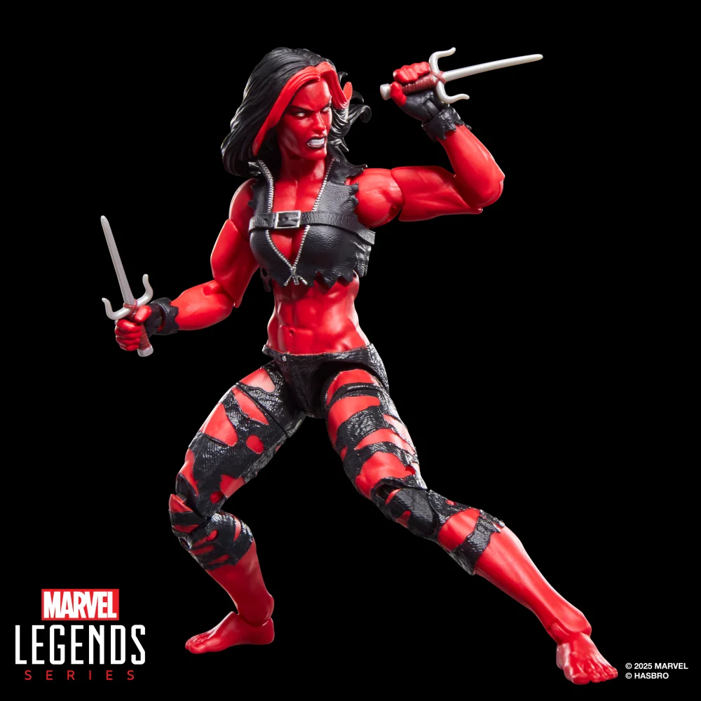 Marvel Legends Series Red She-Hulk, Hulk Comics Collectible 15-cm-scale Action Figure Image 1