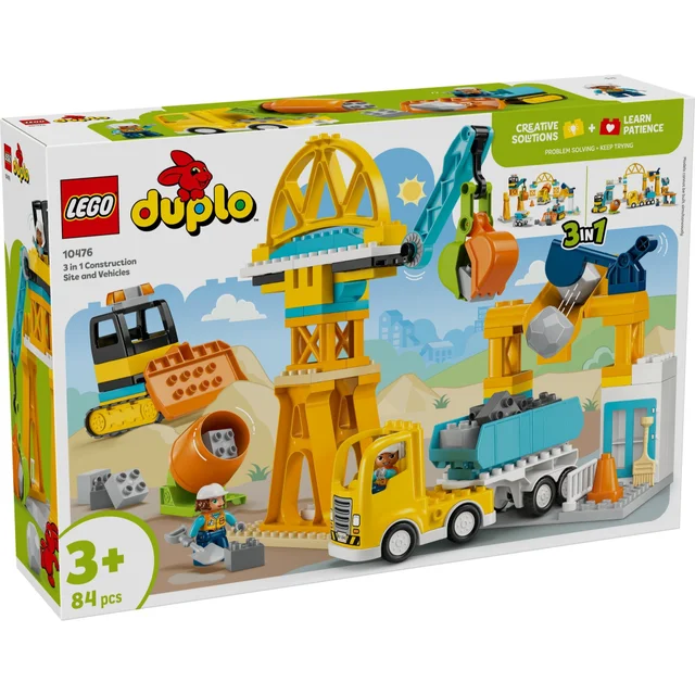 LEGO DUPLO 3 in 1 Construction Site and Vehicles Toy 10476