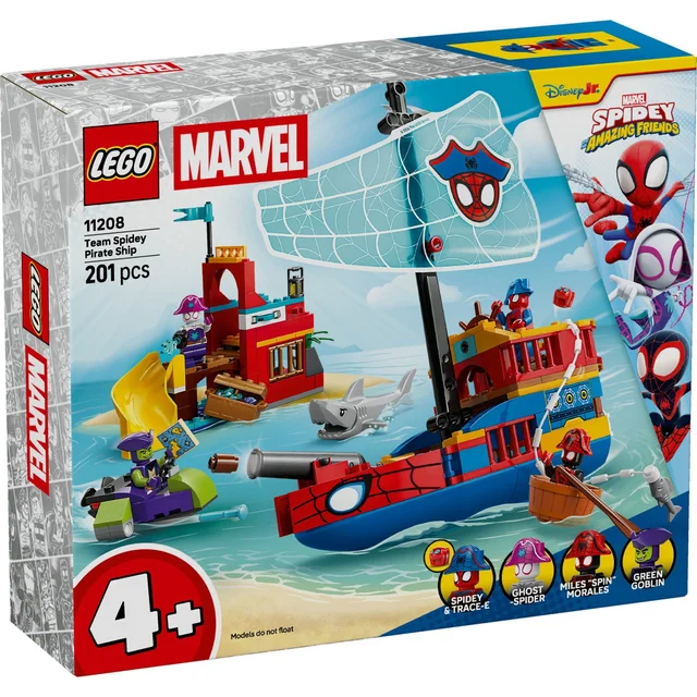 LEGO | Marvel Team Spidey Pirate Ship Building Toy 11208