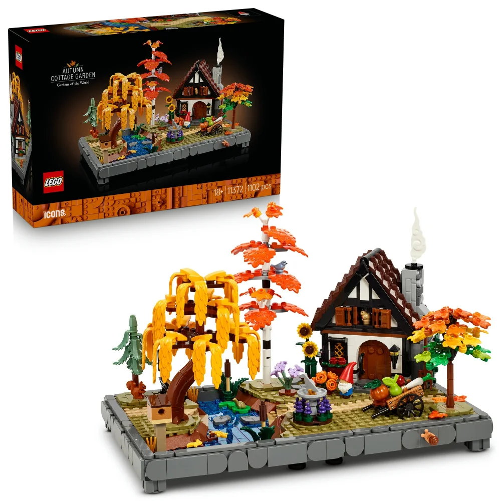 LEGO Icons Autumn Cottage Garden Model Kit for Adults 11372 Image 1
