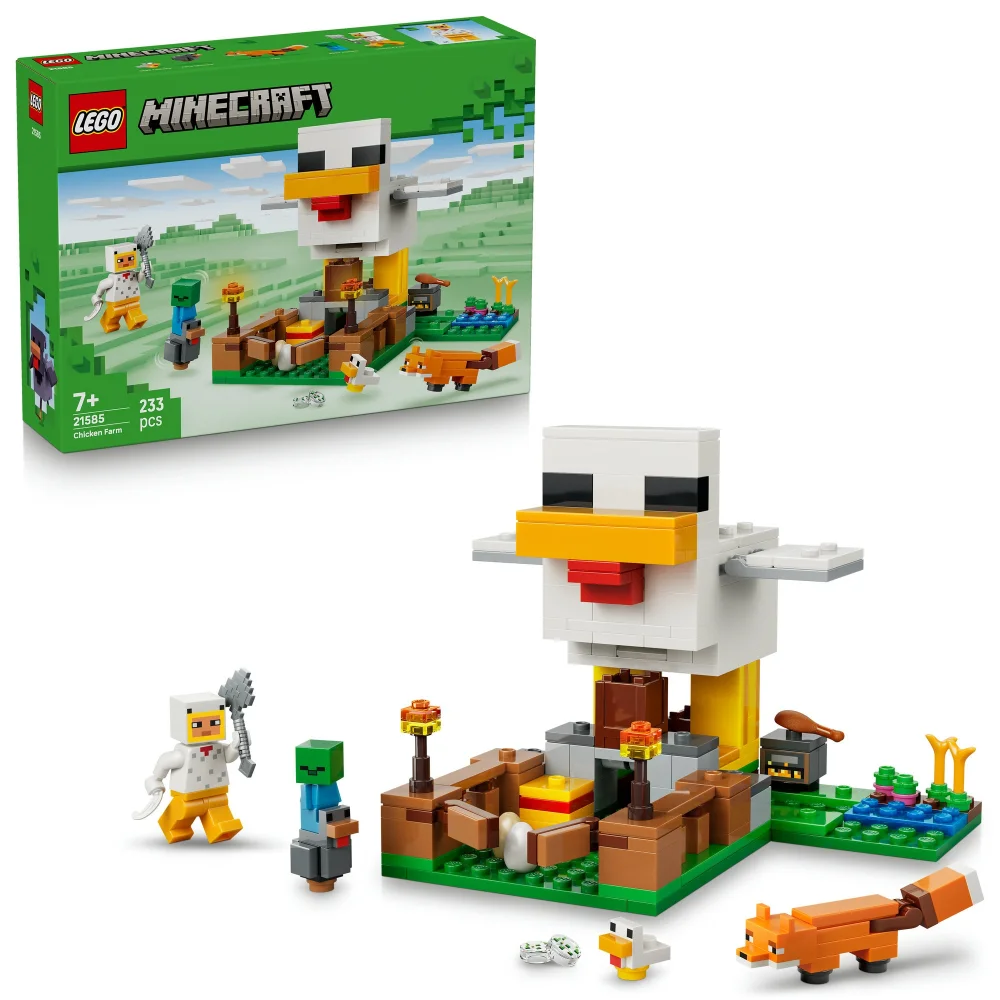LEGO Minecraft Chicken Farm Gaming Toy with Figures 21585 Image 1