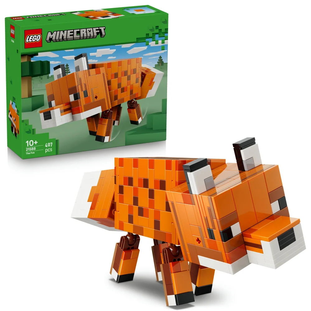 LEGO Minecraft The Fox Toy Gaming Decor Gift 21588 Image 1