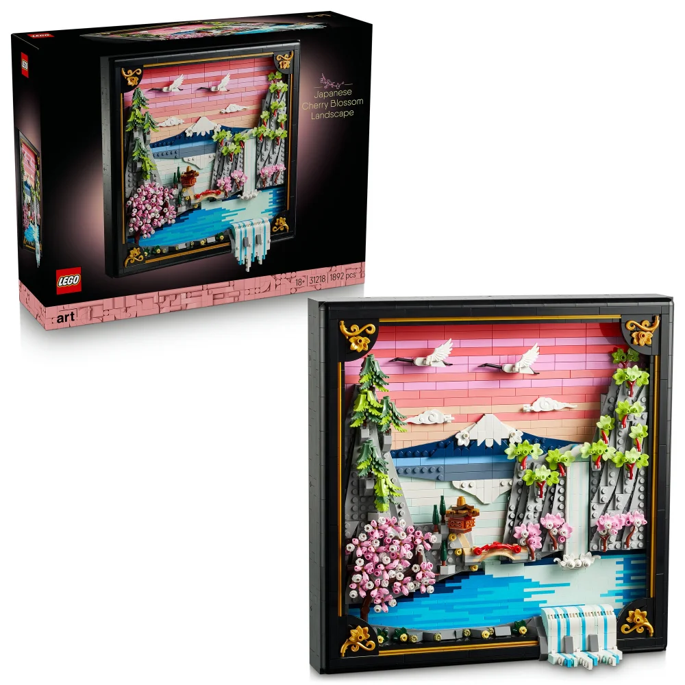 LEGO Art Japanese Cherry Blossom Landscape Wall Art 31218 Image 1