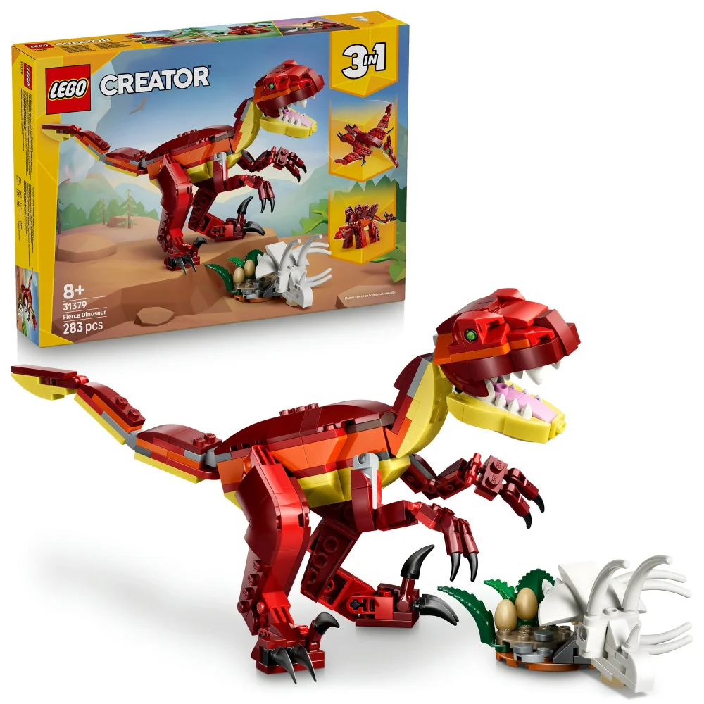 LEGO Creator 3in1 Fierce Dinosaur Figure Building Toy 31379 Image 1