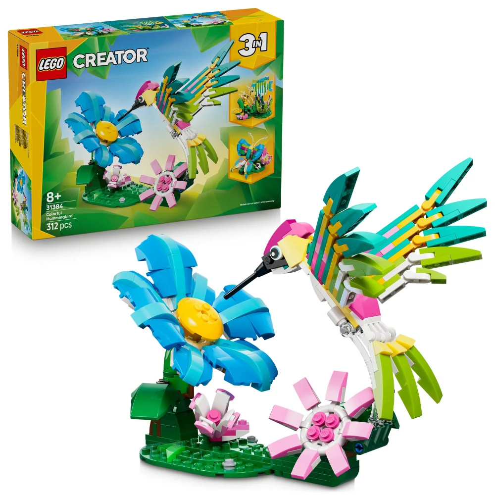 LEGO Creator 3in1 Wild Animals: Colourful Hummingbird 31384 Image 1