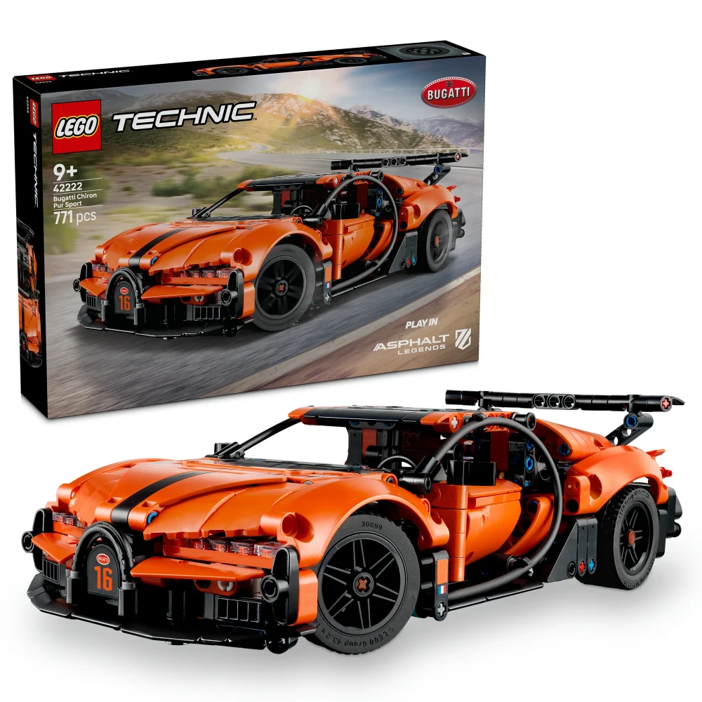 LEGO Technic Bugatti Chiron Pur Sport Hypercar Toy 42222 Image 1