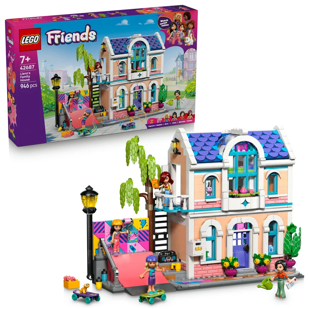 LEGO Friends Liann’s Family House Toy with Mini Dolls 42687 Image 1
