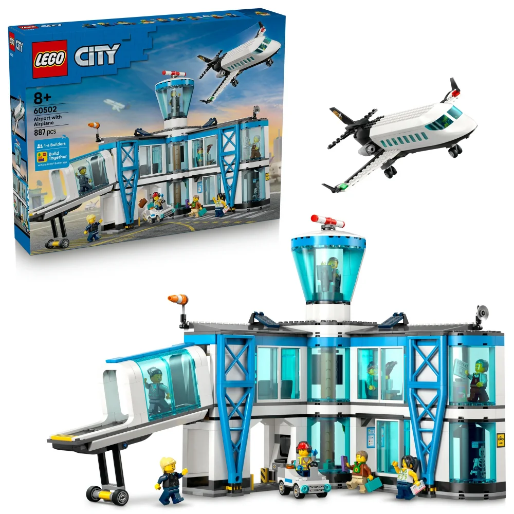 LEGO City Airport with Airplane Toy Model Airport Set 60502 Image 1