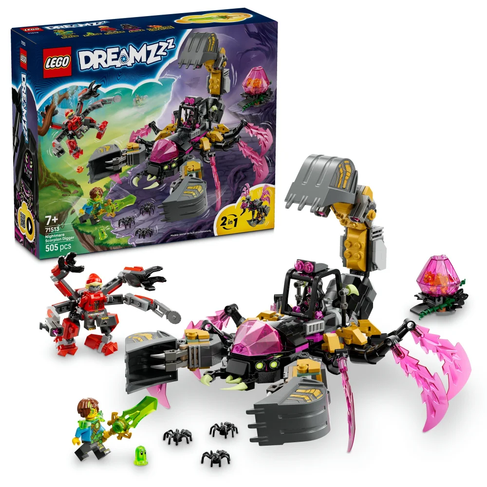 LEGO DREAMZzz 2in1 Nightmare Scorpion Digger Toy 71513 Image 1