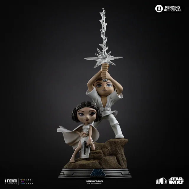 Iron Studios Star Wars MiniCo Luke and Leia Figure