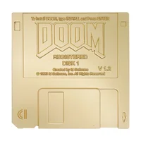 DOOM - Floppy Disk Limited Edition Imitation Gold Plated Replica