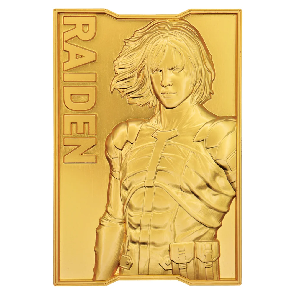 Metal Gear Solid 2 24k Gold Plated Raiden Ingot Image 1