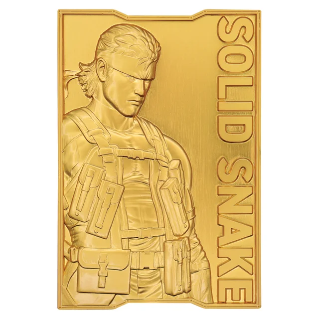 Metal Gear Solid 2 24k Gold Plated Snake Ingot