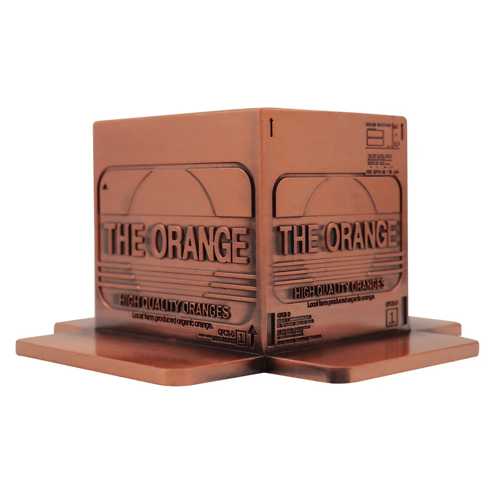 Metal Gear Solid 2 Replica Antique Gold Plated Cardboard Box Image 1