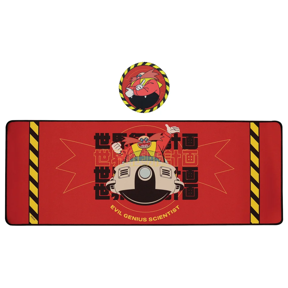 Sonic The Hedgehog – Dr. Eggman Deskpad & Coaster Set Image 1