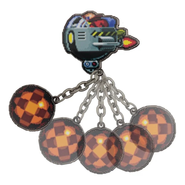 Sonic The Hedgehog – Dr. Eggman Egg Mobile Chained Pin Badge