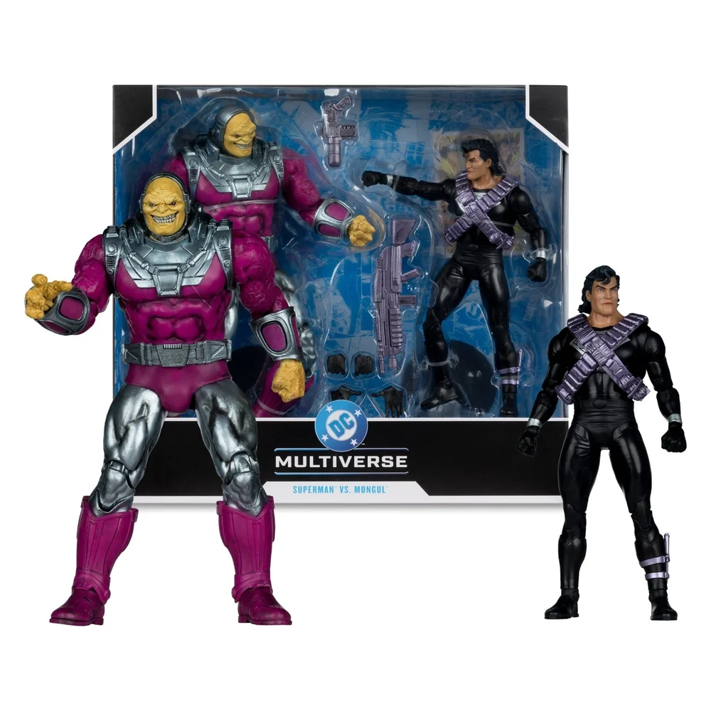 McFarlane DC Multiverse Mongul Vs Kryptonian Suit Superman Megafig 2 Pack 7" Action Figure Image 1