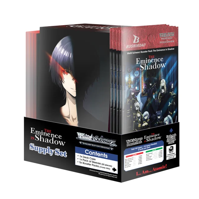 Weiss Schwarz Trading Card Game Supply Set: The Eminence in Shadow