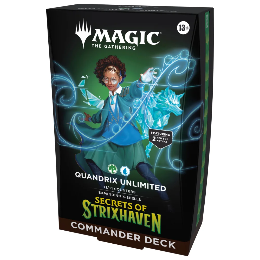 Magic: The Gathering Secrets of Strixhaven Commander Deck - Quandrix Unlimited | Zavvi UK Magic: The Gathering Secrets of Strixhaven Commander Deck - Quandrix Unlimited | Zavvi UK