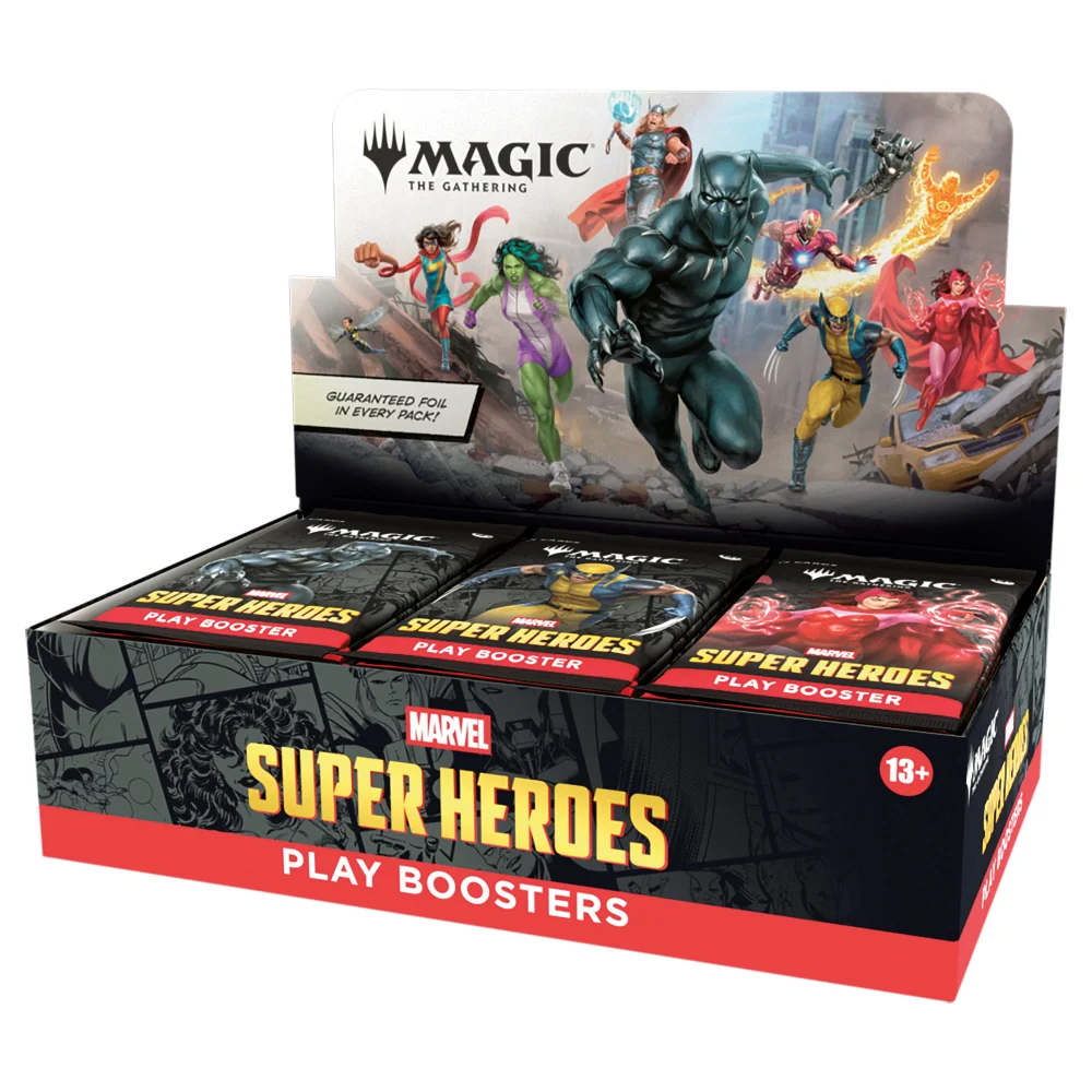 Magic: The Gathering Marvel Super Heroes Play Booster Box (30 Packs) Image 1