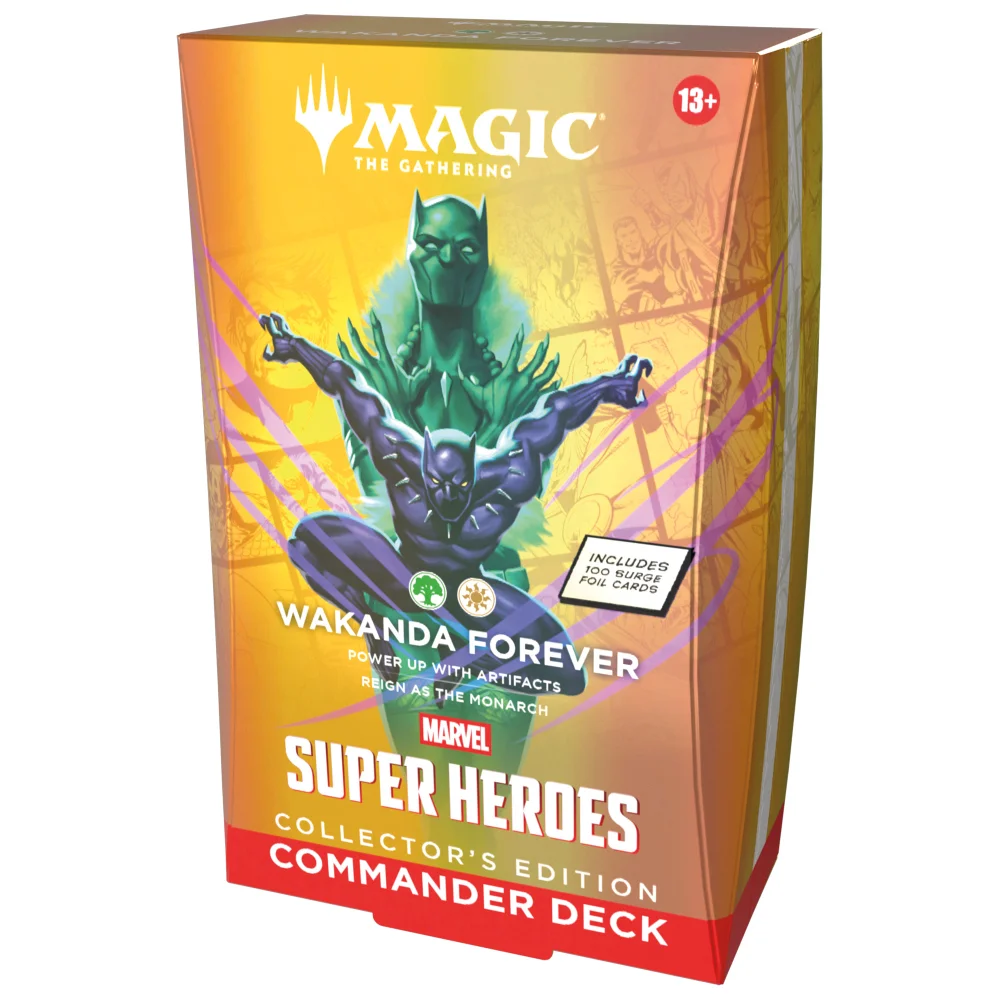 Magic: The Gathering Marvel Super Heroes Collector’s Edition Commander Deck - Wakanda Forever Image 1
