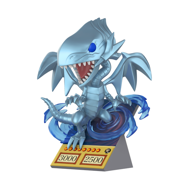 Yu-Gi-Oh Funko POP! Blue Eyes White Dragon Card Premium Vinyl Figure