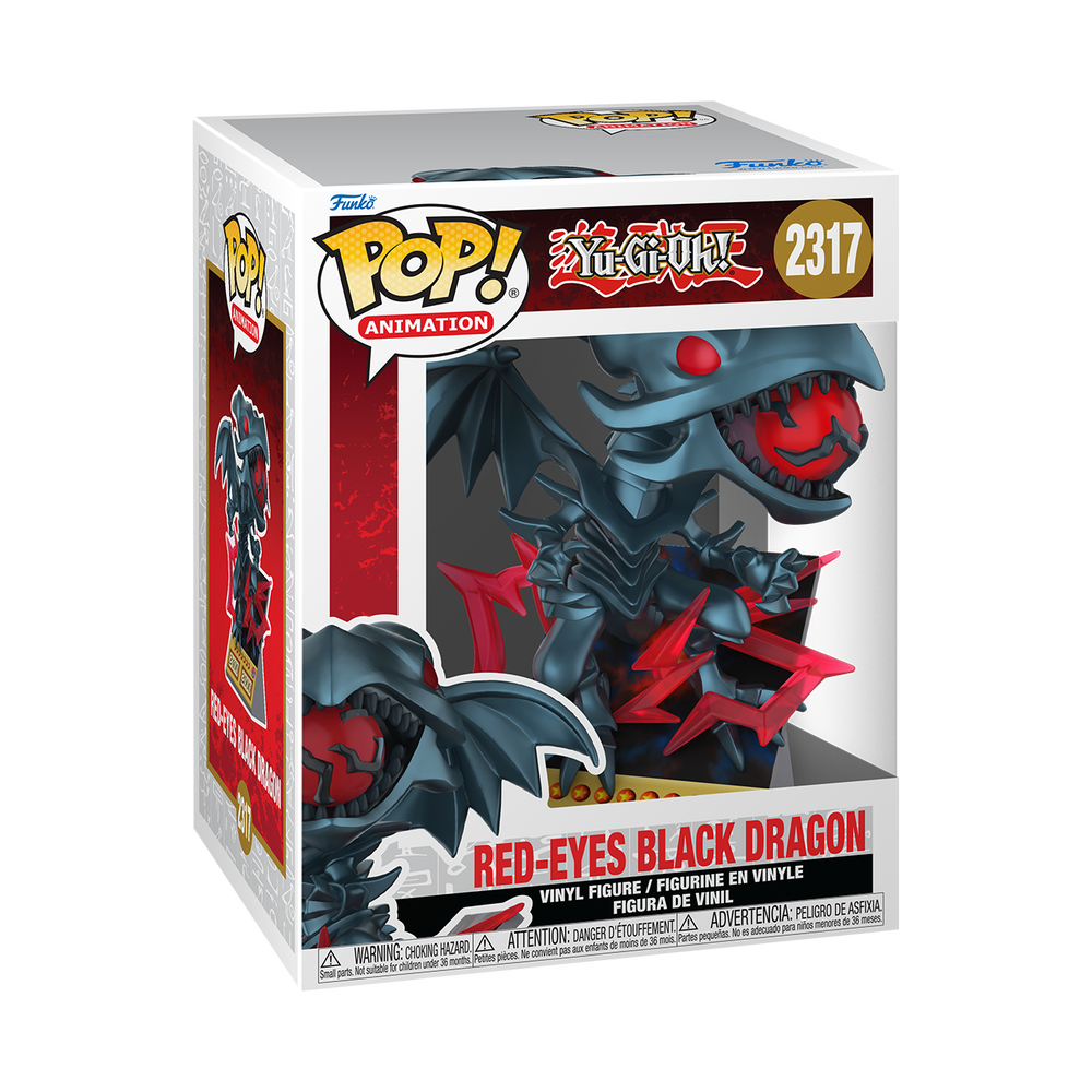 Yu-Gi-Oh Funko POP! Red Eyes Black Dragon Card Premium Vinyl Figure Image 1