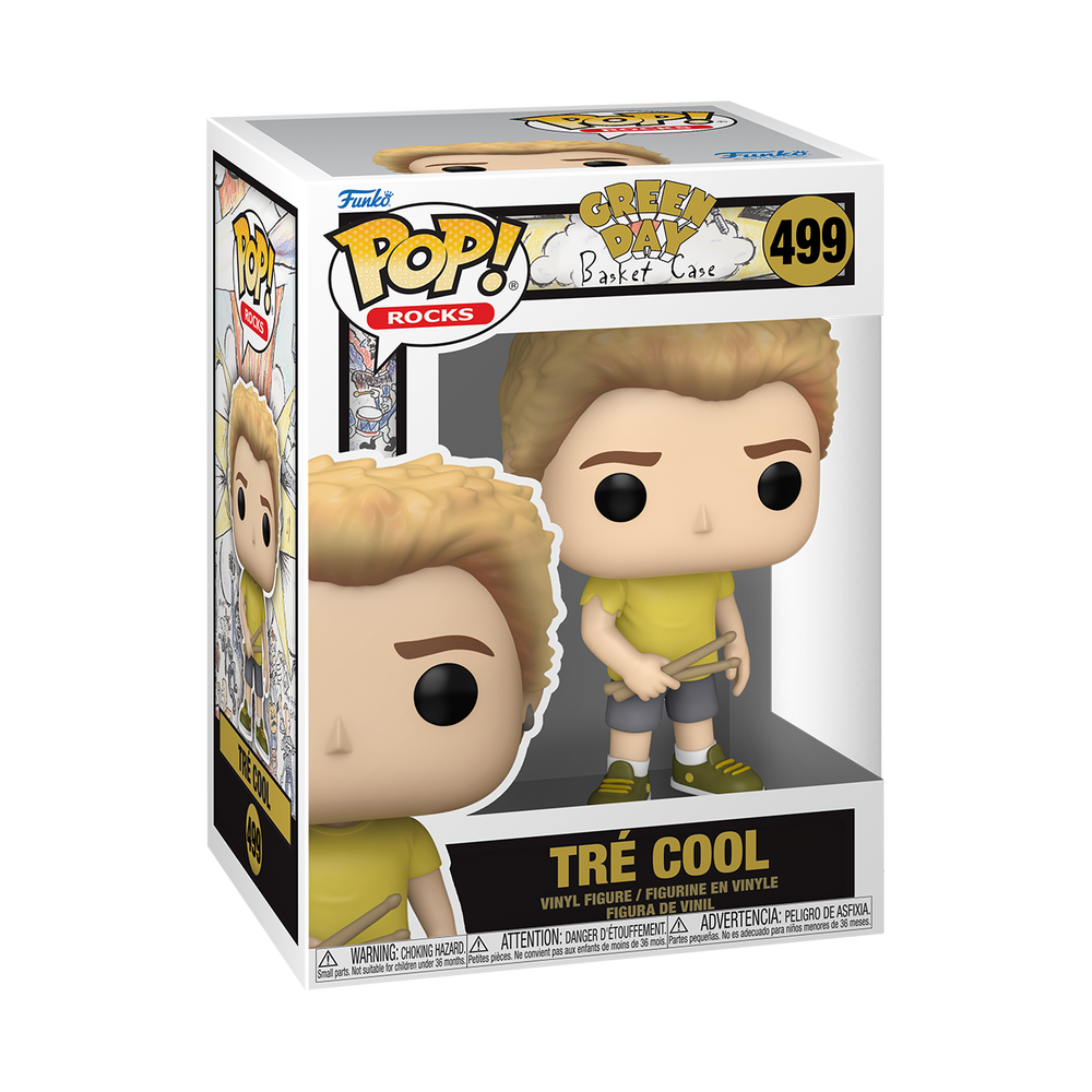Green Day Funko POP! Tré Cool Basket Case Vinyl Figure Image 1