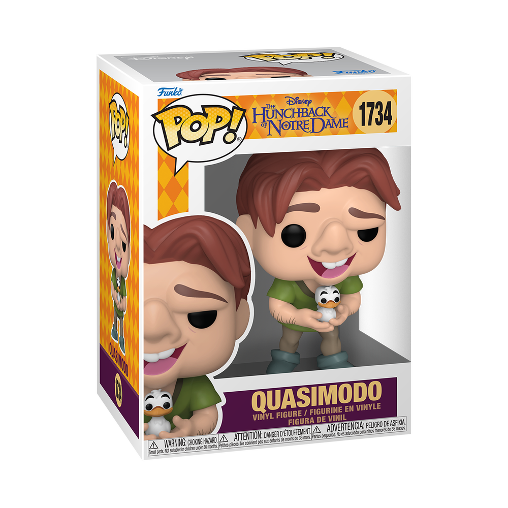 The Hunchback of Notre Dame Funko POP! Quasimodo with Bird Vinyl Figure Image 1