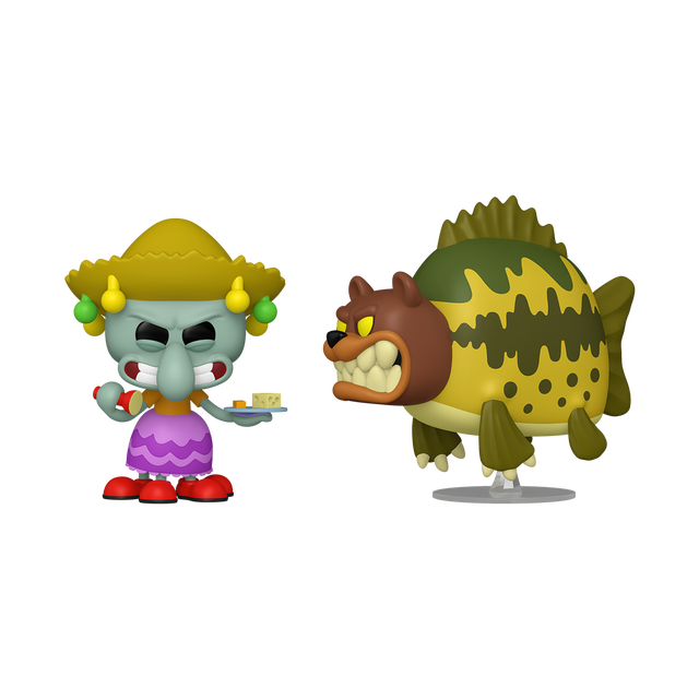SpongeBob SquarePants Funko POP! Squidward Tentacles and Sea Bear 2 Pack Vinyl Figure