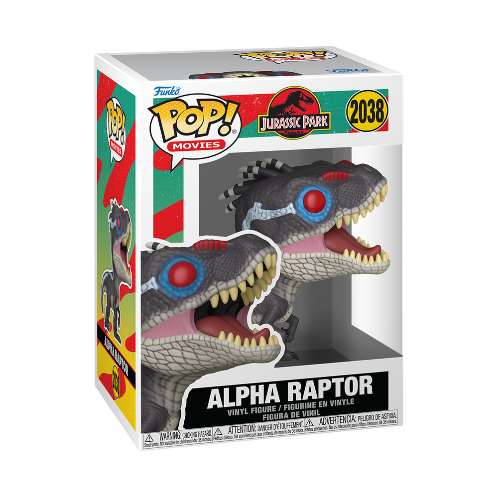 Jurassic Park Funko POP! Velociraptor Alpha Raptor Vinyl Figure Image 1