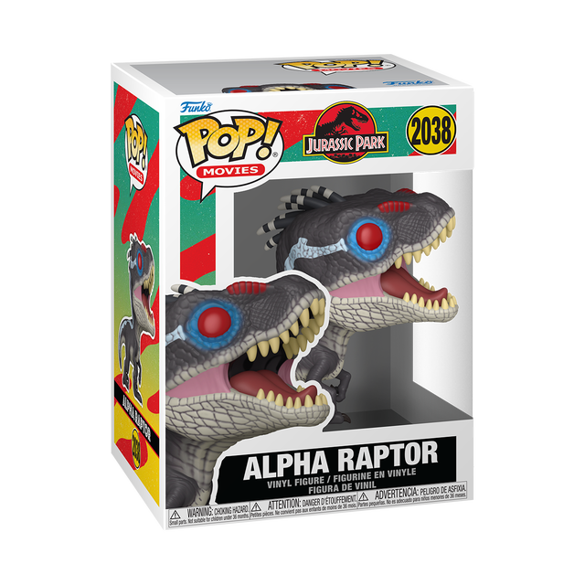 Jurassic Park Funko POP! Velociraptor Alpha Raptor Vinyl Figure