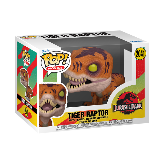 Jurassic Park Funko POP! Tiger Raptor Vinyl Figure