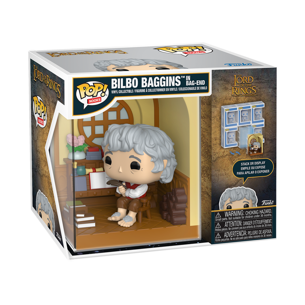 The Lord of the Rings Funko POP! Bilbo Baggins In Bag-End Nooks Vinyl Figure Image 1