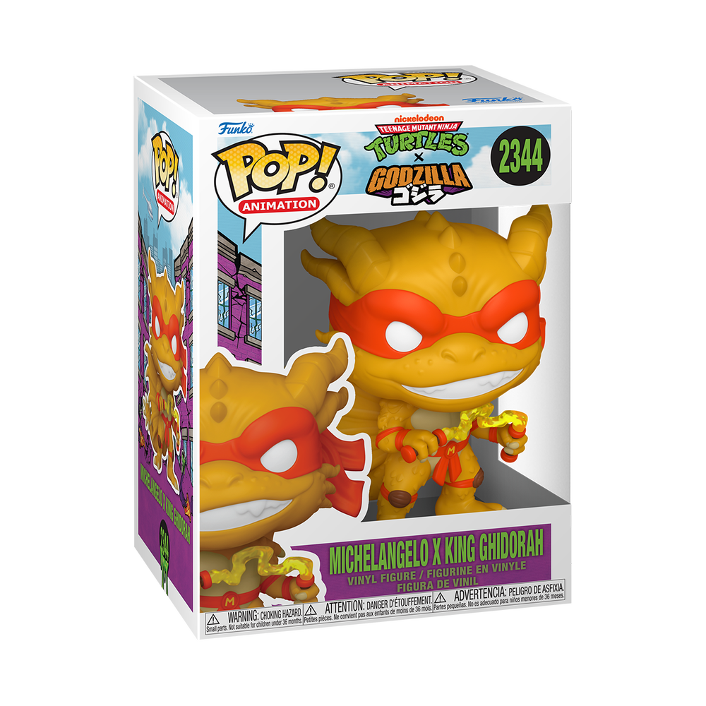 POP Animation: TMNT Michelangelo X Ghidorah Funko POP! Vinyl Figure Image 1