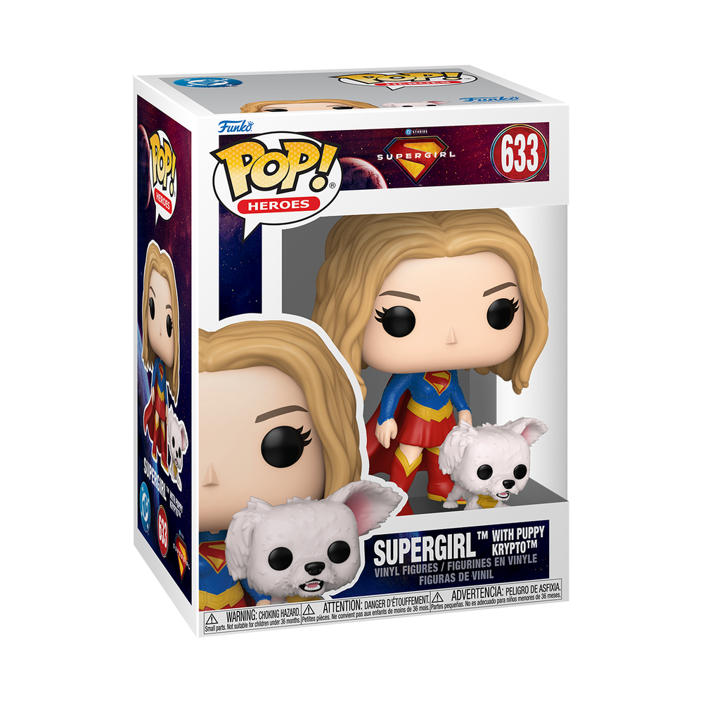 DC Comics Funko POP! Supergirl with Krypto Buddy Vinyl Figure Image 1