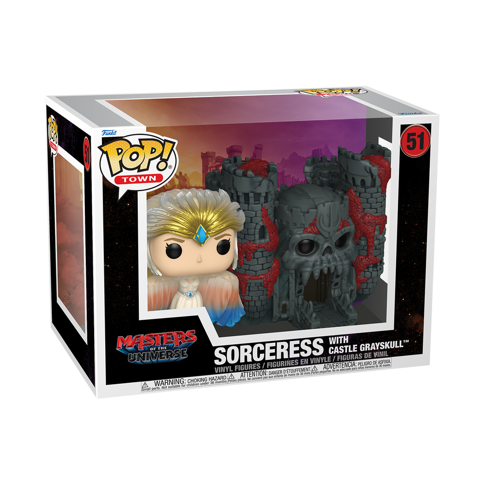 Masters of the Universe Funko POP! Sorceress with Castle Grayskull Town Vinyl Figure Image 1