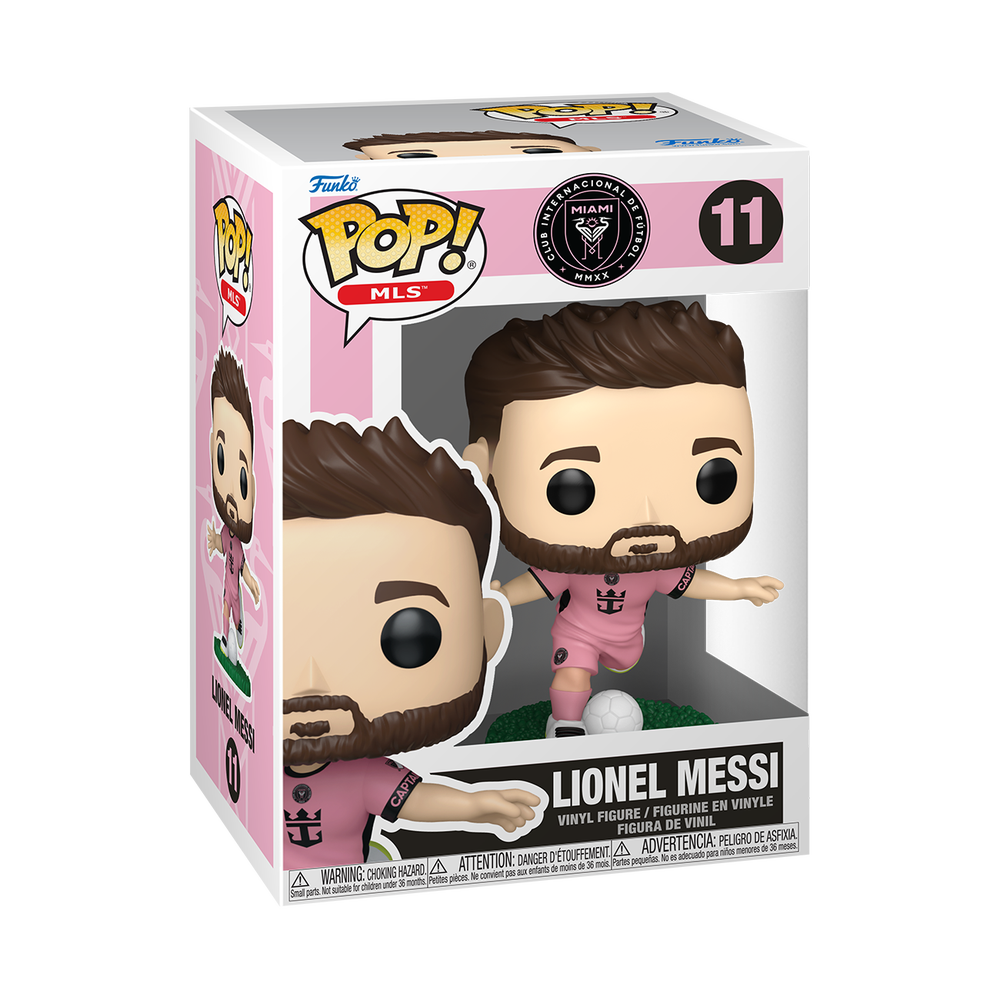 Inter Miami CF Funko POP! Lionel Messi Pink Kit Vinyl Figure Image 1