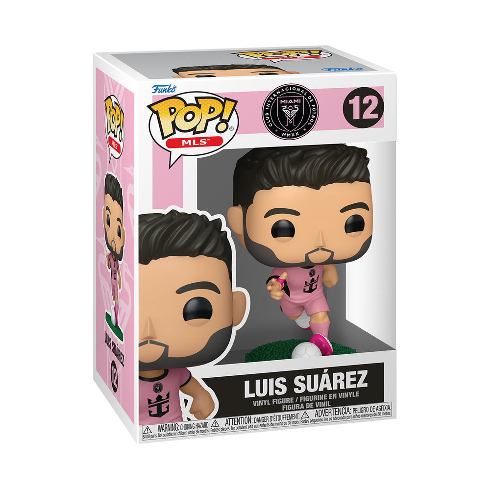 Inter Miami CF Funko POP! Luis Suarez Pink Kit Vinyl Figure Image 1