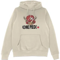 One Piece Chopper Logo Hoodie - Natural