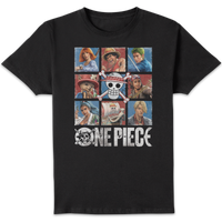 One Piece Faces Unisex T-Shirt - Black - undefined undefined