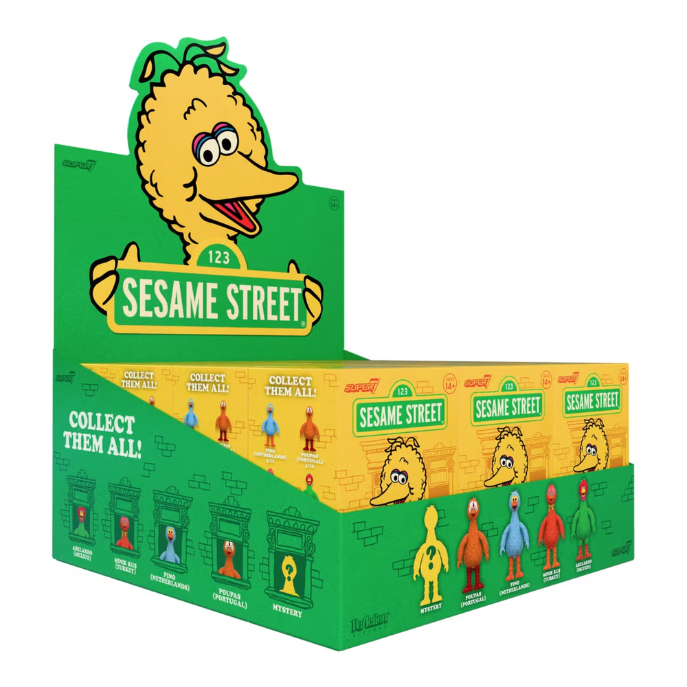 Super7 Sesame Street Big Birds From Around The World - Blind Box CDU Image 1