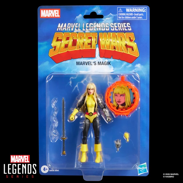 Hasbro Marvel Legends Series Secret Wars Marvel’s Magik, Retro X-Men and New Mutants Comics Collectible Action Figure (6”)