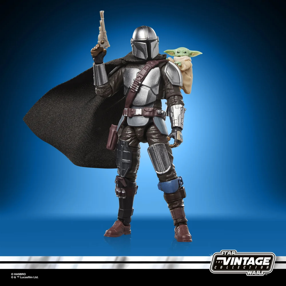 Hasbro Star Wars The Vintage Collection The Mandalorian & Grogu Action Figure (3.75”) Image 1